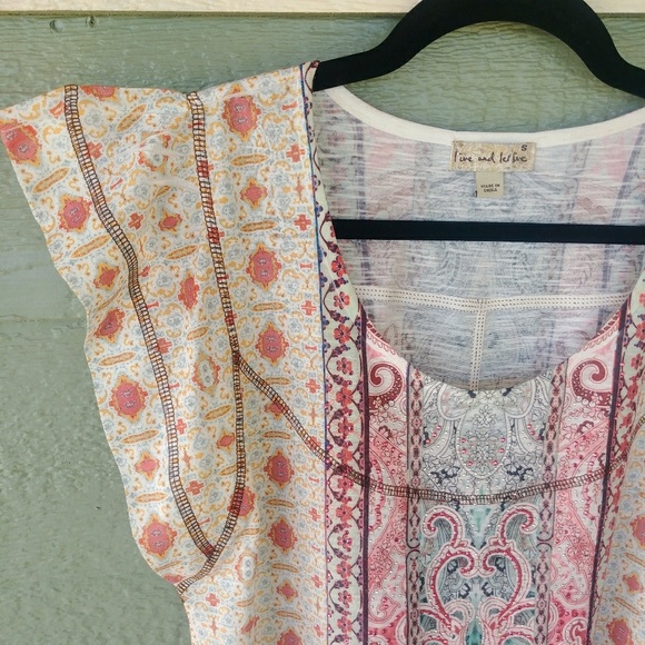 Boho India Butterfly Sleeve Top - Picture 3 of 8